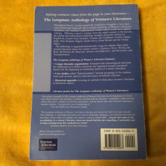 The Longman Anthology of Women’s Literature Textbook - Picture 2 of 4